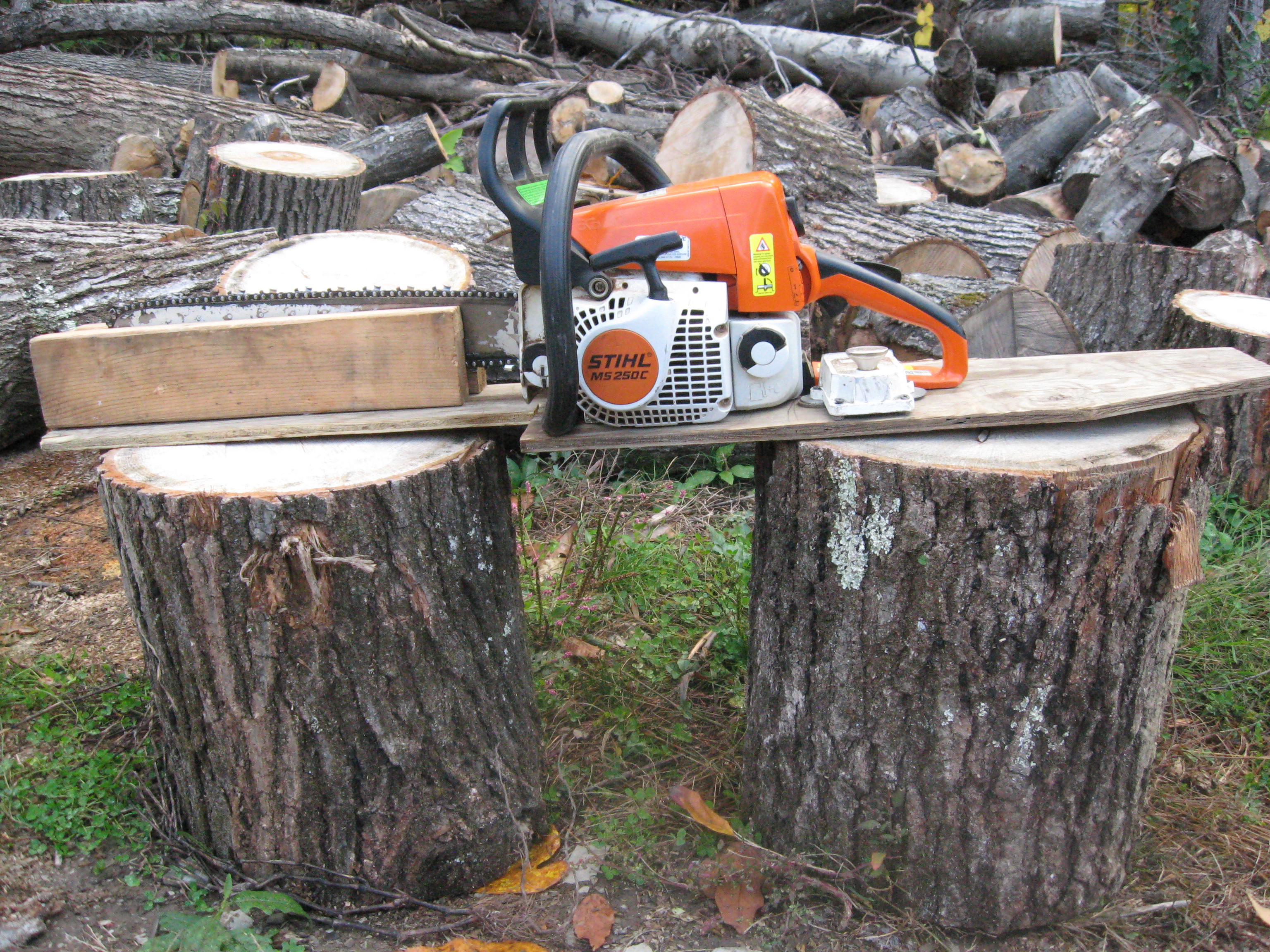 chainsaw sharpening platform Farm Hack